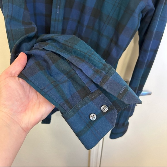 Bonobos Unbutton Down Slim Shirt Blue Plaid Size Large 100% Cotton Casual - Picture 7 of 9